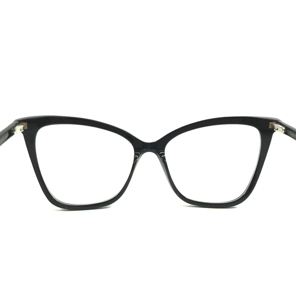 Saint Laurent Eyeglasses Frames SL386 005 Black Butterfly Full Rim 55-16-145